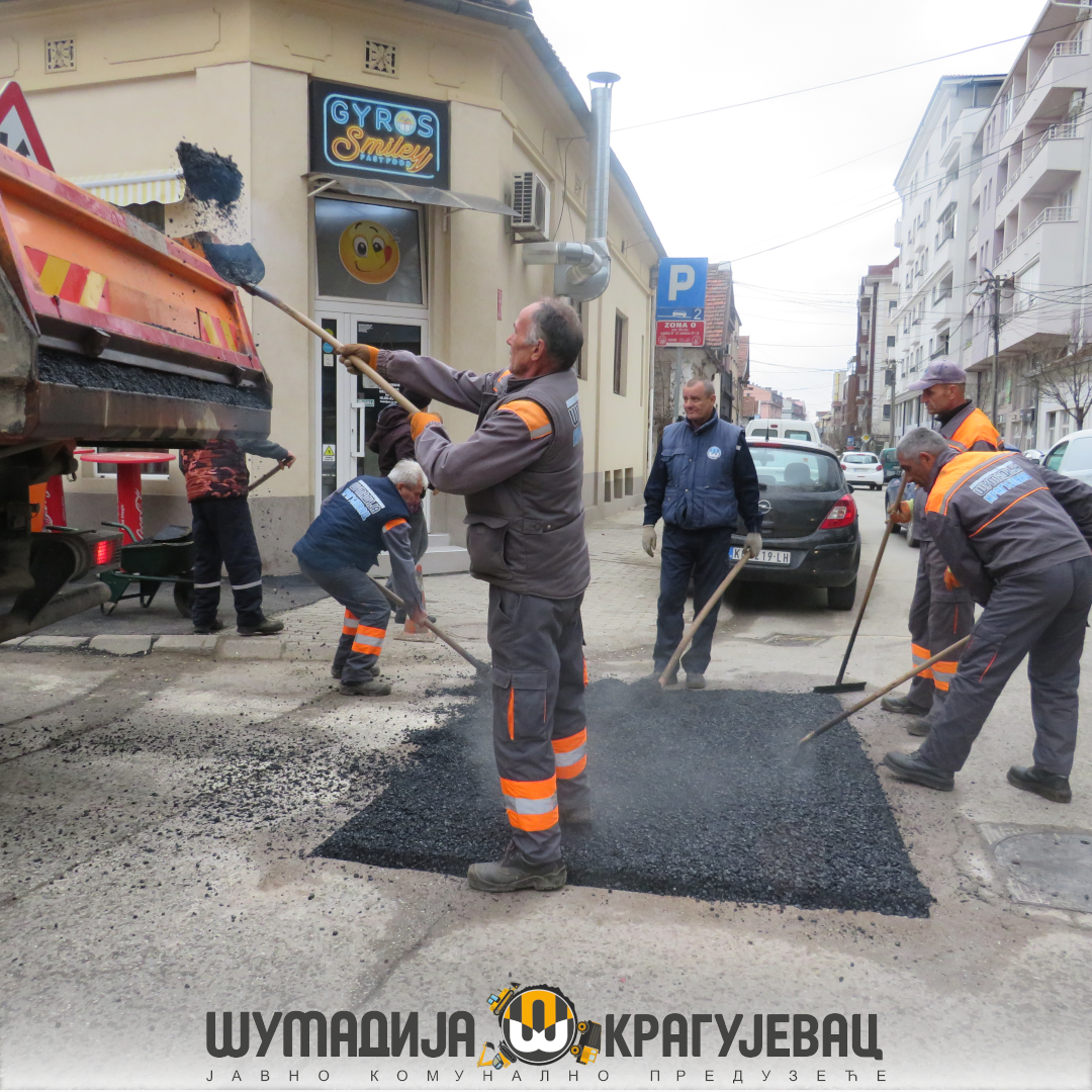 Sanacija deformisanih asfaltnih površina u centru grada