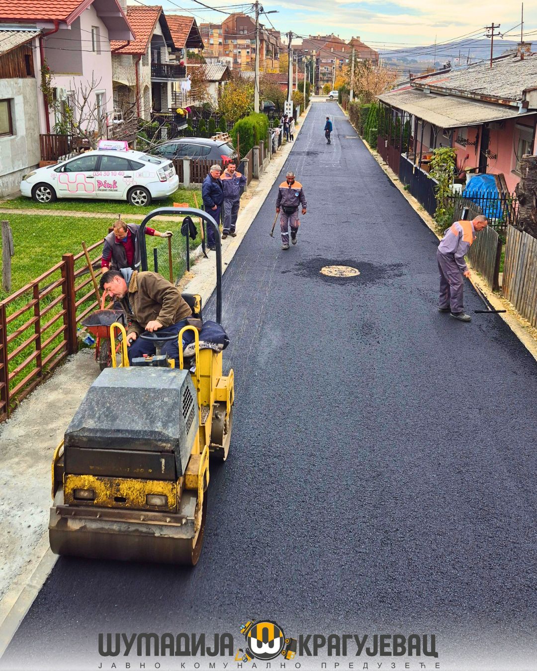 Asfaltirana ulica Krste Sretenovića