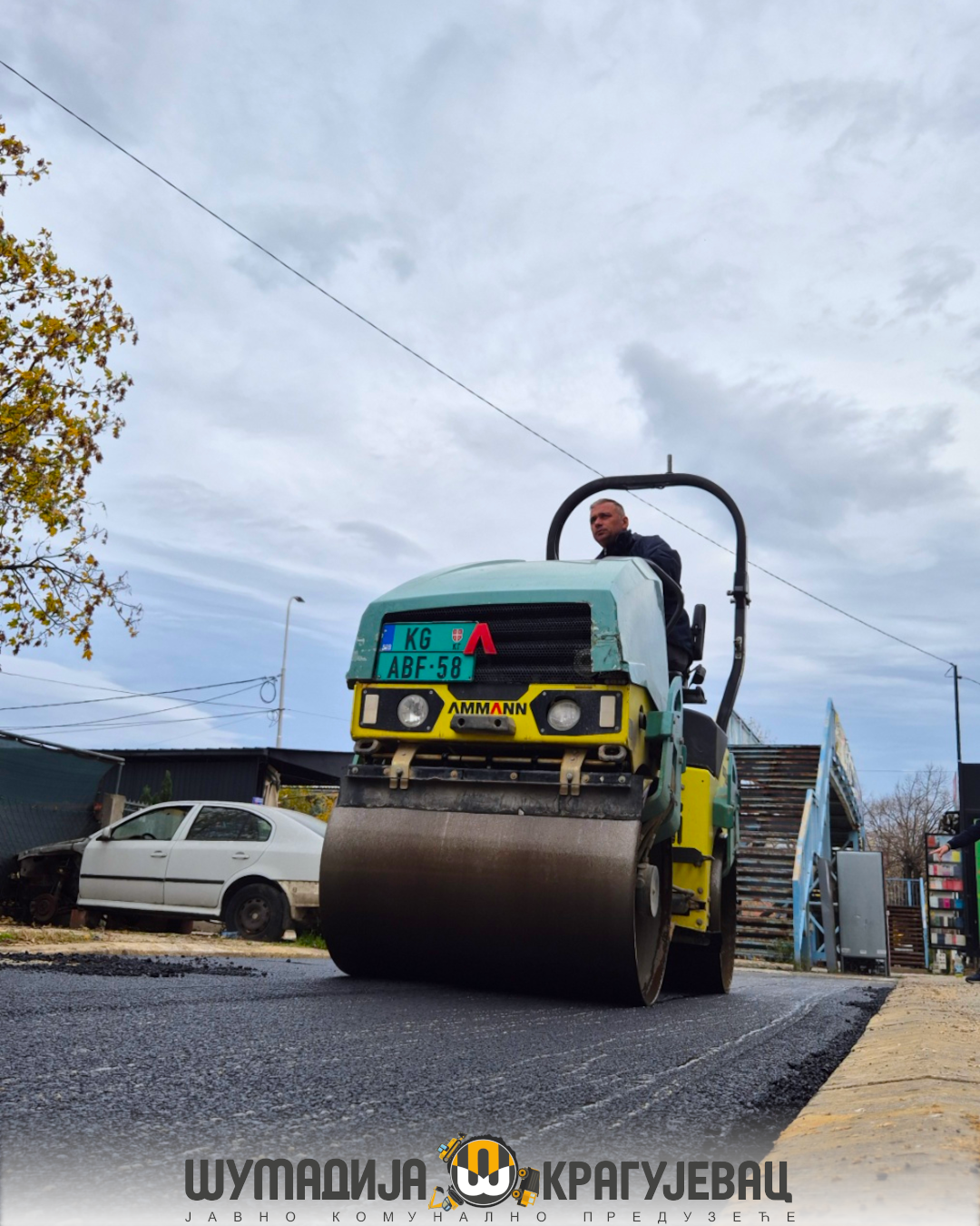 Završni radovi na asfaltiranju ulice Laze Marinkovića